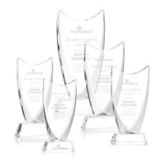 Singleton Clear Peaks Crystal Trophy - Crystal Trophies