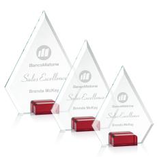Norman Red Crystal Trophy - Crystal Trophies