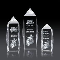 Navarro Obelisk 3D Crystal Trophy - 3D Crystal Trophies