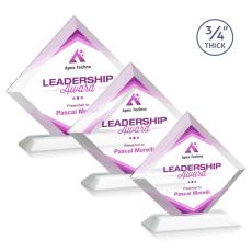 Carlson Full Color Fagan Crystal Trophy - Custom Trophies