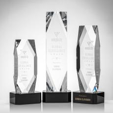 Atkinson on Base Black Towers Crystal Trophy - Crystal Trophies