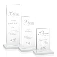 Riggs Fagan Rectangle Crystal Trophy - Crystal Trophies