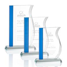 Cabrera Blue Unique Crystal Trophy - Crystal Trophies