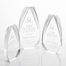 Lantana Clear Polygon Acrylic Trophy - Acrylic Trophies