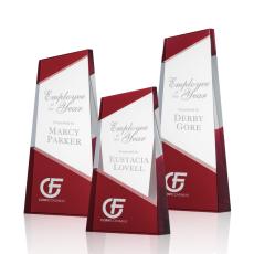 Gutierrez Red Towers Crystal Trophy - Crystal Trophies