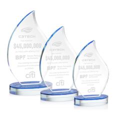 Headley Flame Crystal Trophy - Crystal Trophies