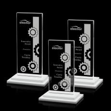 Carlton Fagan Rectangle Crystal Trophy - Crystal Trophies