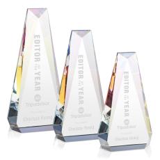Carmel Prismatic Tear Drop Crystal Trophy - Crystal Trophies