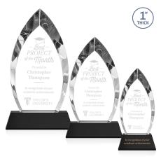 Marinello on Base Black Peaks Crystal Trophy - Crystal Trophies