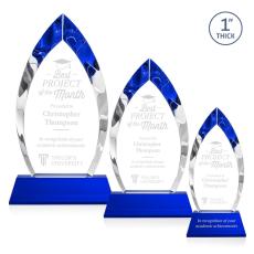 Marinello on Base Blue Peaks Crystal Trophy - Crystal Trophies