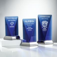 Pimentel Blue Towers Crystal Trophy - Crystal Trophies