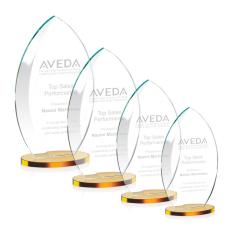 Employee Gifts - Vernon Amber Crystal Trophy