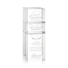 Tofino Stacker Clear Rectangle Crystal Trophy - Crystal Trophies