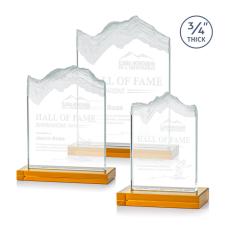 Castellanos Amber Peaks Crystal Trophy - Crystal Trophies