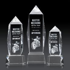 Navarro on Base 3D - Clear - 3D Crystal Trophies