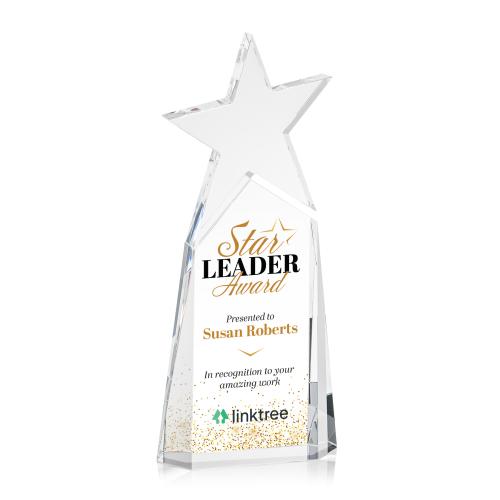 Awards and Plaques - Crystal Trophies - Kincaid Star Vividprint&trade; Crystal Trophy