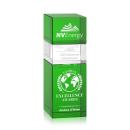 Tofino Stacker Green Rectangle Crystal Trophy