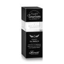 Tofino Stacker Black Rectangle Crystal Trophy