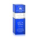 Tofino Stacker Blue Rectangle Crystal Trophy