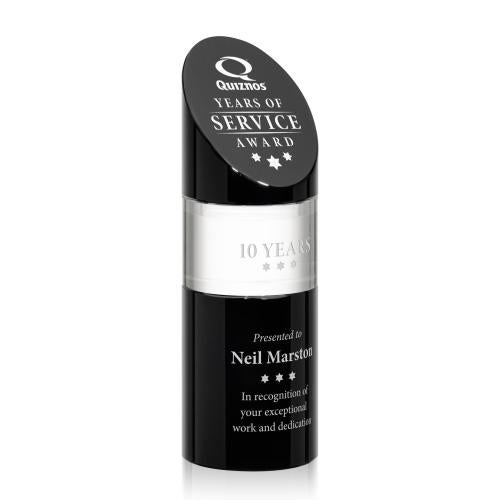 Awards and Plaques - Crystal Trophies - Corbin Stacker Black Towers Crystal Trophy