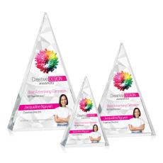 Soriano Full Color Pyramid Crystal Trophy - Custom Trophies