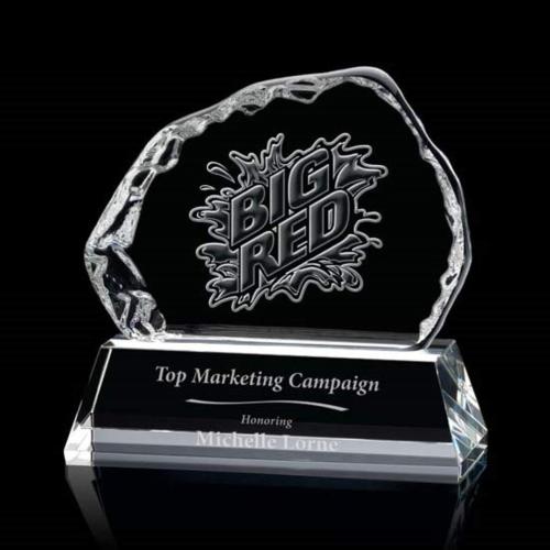 Awards and Plaques - Crystal Trophies - Krueger Liquid&trade; Clear Crystal Trophy