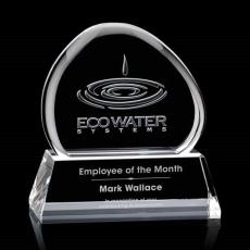 McGee Liquid Clear Crystal Trophy - Crystal Trophies