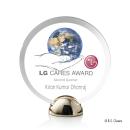 Foley Hemisphere Full Color Circle Acrylic Trophy