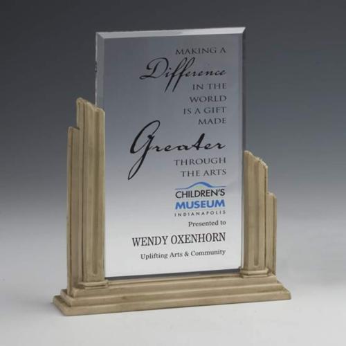 Awards and Plaques - Acrylic Trophies - Conklin Rectangle Acrylic Trophy