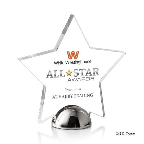 Awards and Plaques - Acrylic Trophies - Elias Hemisphere Full Color Acrylic Trophy