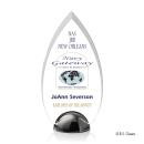 Contour Hemisphere Full Color Tear Drop Acrylic Trophy