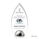 Contour Hemisphere Full Color Peaks Acrylic Trophy