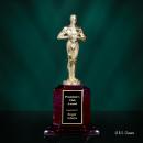 Classic Achievement Metal on Rosewood Trophy