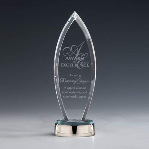 Awards and Plaques - Crystal Trophies - Gallegos Peaks Crystal Trophy