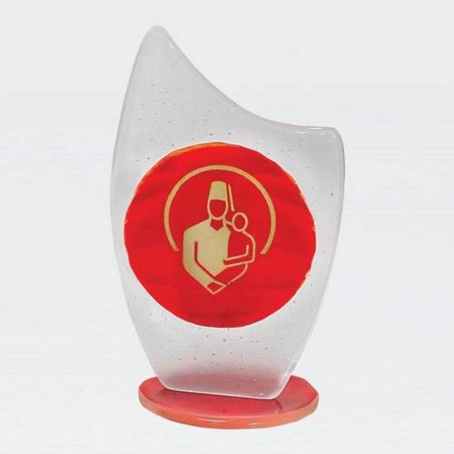 Awards and Plaques - Glass Trophies - Art Glass Trophies - Avery Frost Peaks Glass Trophy