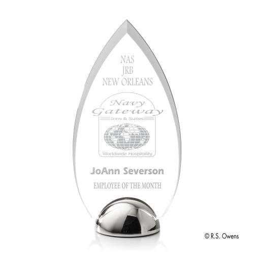 Awards and Plaques - Acrylic Trophies - Contour Hemisphere Peaks Acrylic Trophy