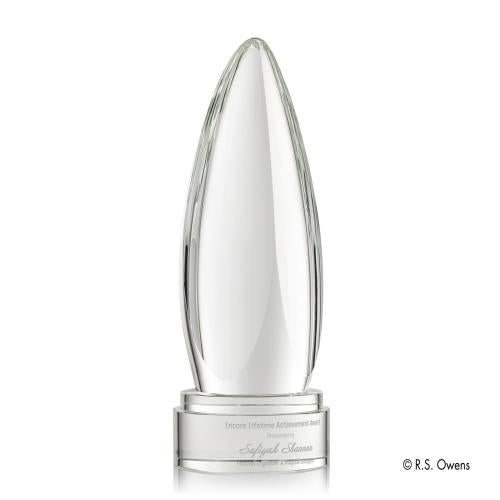 Awards and Plaques - Crystal Trophies - Cheng Towers Crystal Trophy