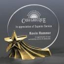 Aquino & Star Circle Acrylic Trophy