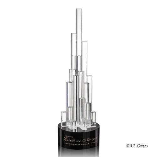 Awards and Plaques - Crystal Trophies - Spire Towers Crystal Trophy