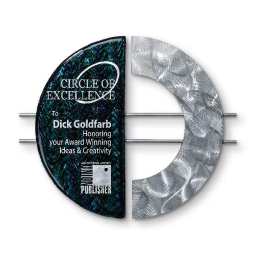 Awards and Plaques - Glass Trophies - Art Glass Trophies - Gibbs Plaque