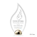 Pelletier Hemisphere Kirkland Engraved Flame Acrylic Trophy