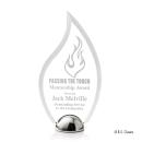 Pelletier Hemisphere Kirkland Engraved Flame Acrylic Trophy
