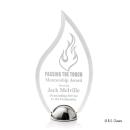 Pelletier Hemisphere Kirkland Engraved Flame Acrylic Trophy