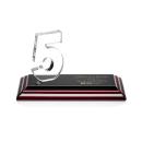 Hutchison Anniversary Wood Crystal Trophy