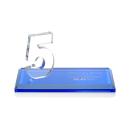 Hutchison Anniversary Sky Blue Crystal Trophy