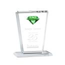 Clifford Diamond Emerald Crystal Trophy
