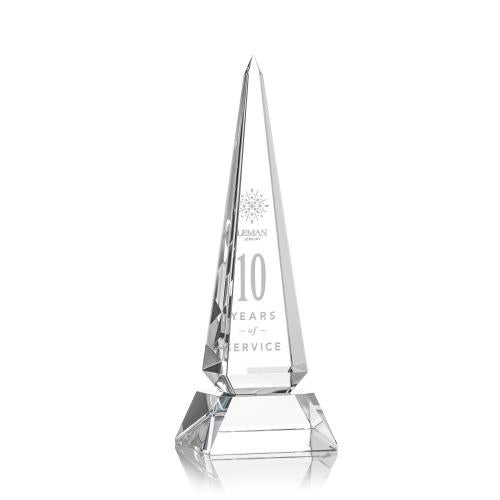 Awards and Plaques - Crystal Trophies - Bermudez Obelisk - Optical