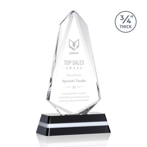 Awards and Plaques - Crystal Trophies - Raymond Unique Crystal Trophy