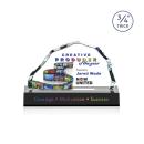 Pierre Full Color Black Crystal Trophy