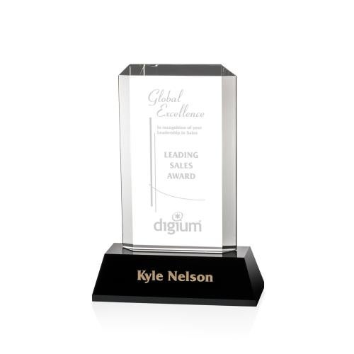 Awards and Plaques - Crystal Trophies - Malone Black Towers Crystal Trophy